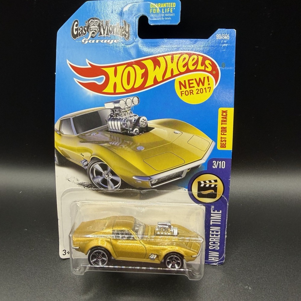 Hot Wheels HW Screen Time *68 CORVETTE® - GAS MONKEY GARAGE™ 3/10 Gold